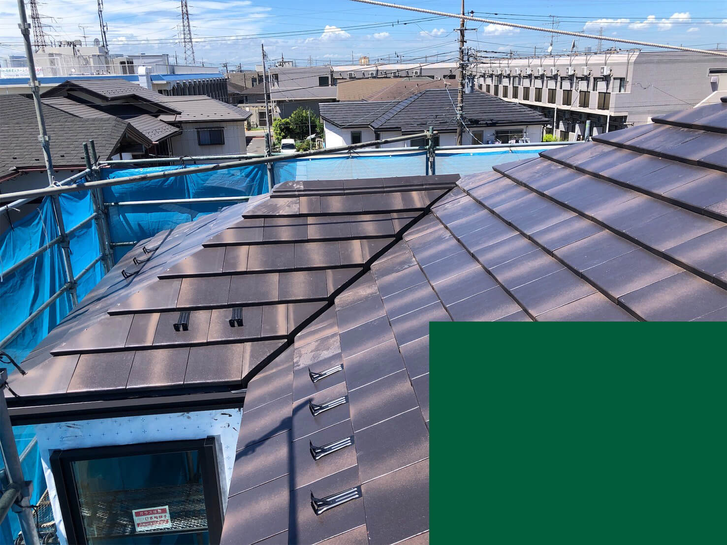 新築屋根工事施工完了