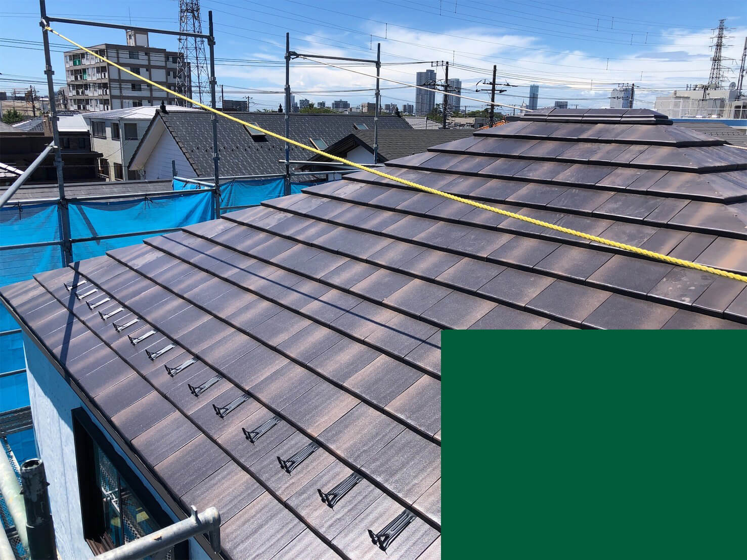 新築屋根工事施工完了